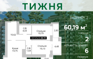 Пропозиція «КВАРТИРА ТИЖНЯ»!